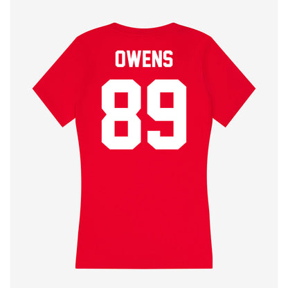 Rutgers - NCAA Football : Brady Owens - Women's V-Neck T-Shirt-1