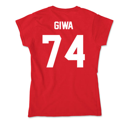 Rutgers - NCAA Football : Moshood Giwa - Soft Style Women’s T-Shirt-1