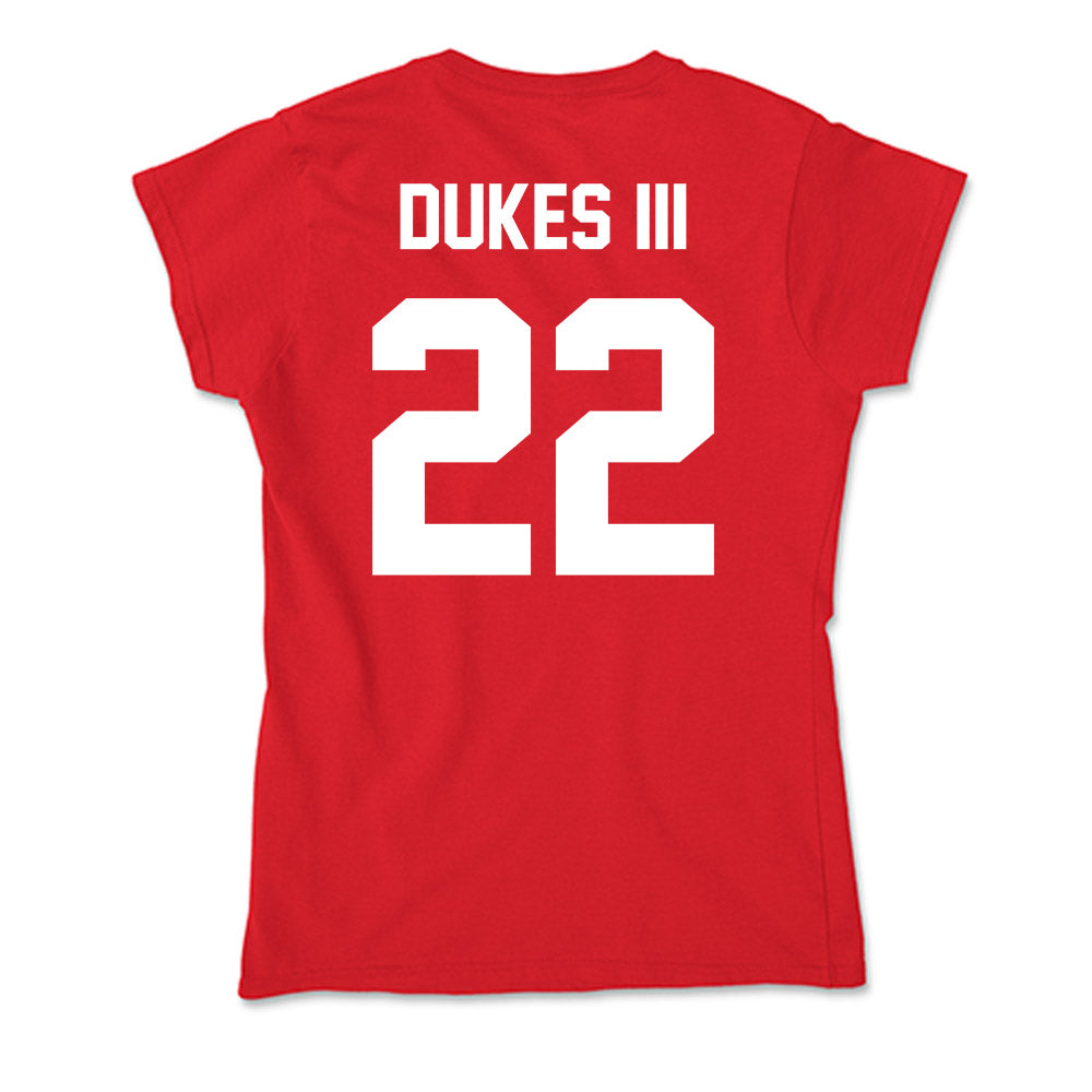 Rutgers - NCAA Football : Michael Dukes III - Soft Style Women’s T-Shirt-1