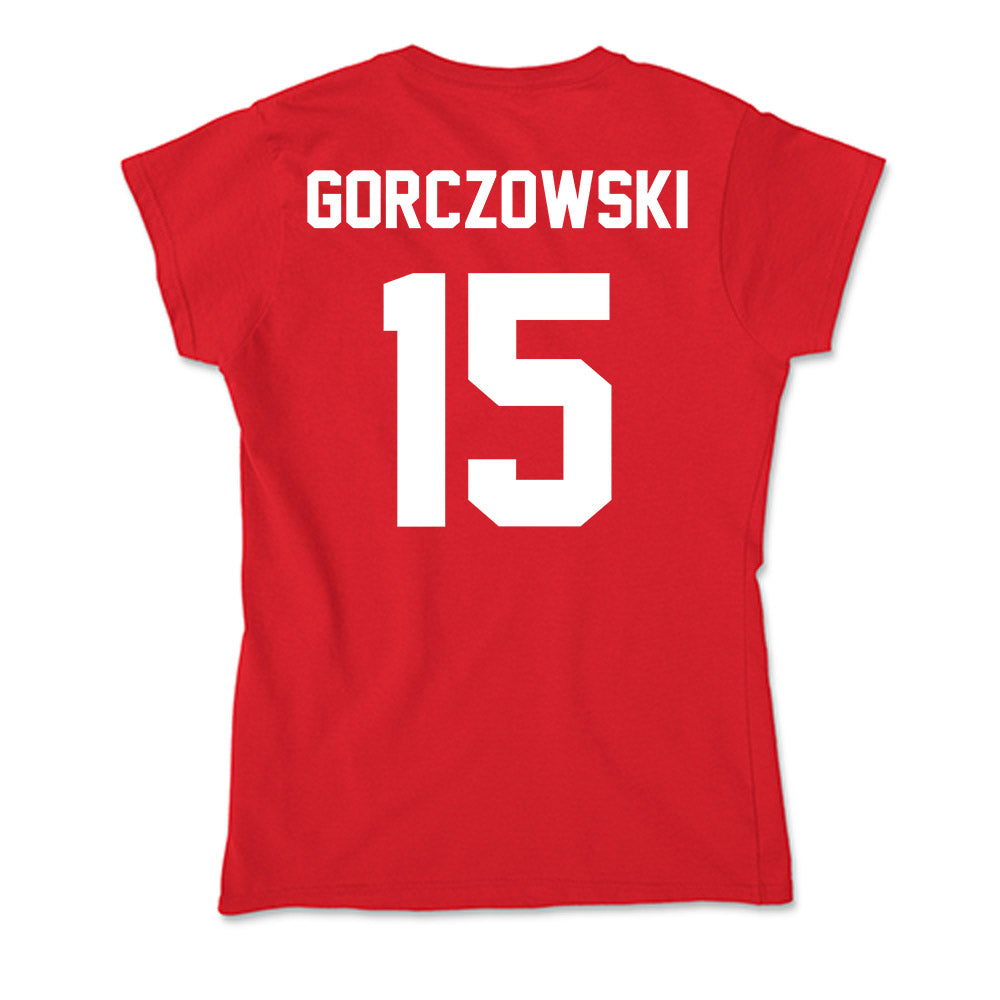 Rutgers - NCAA Men's Soccer : Simon Gorczowski - Soft Style Women’s T-Shirt-1