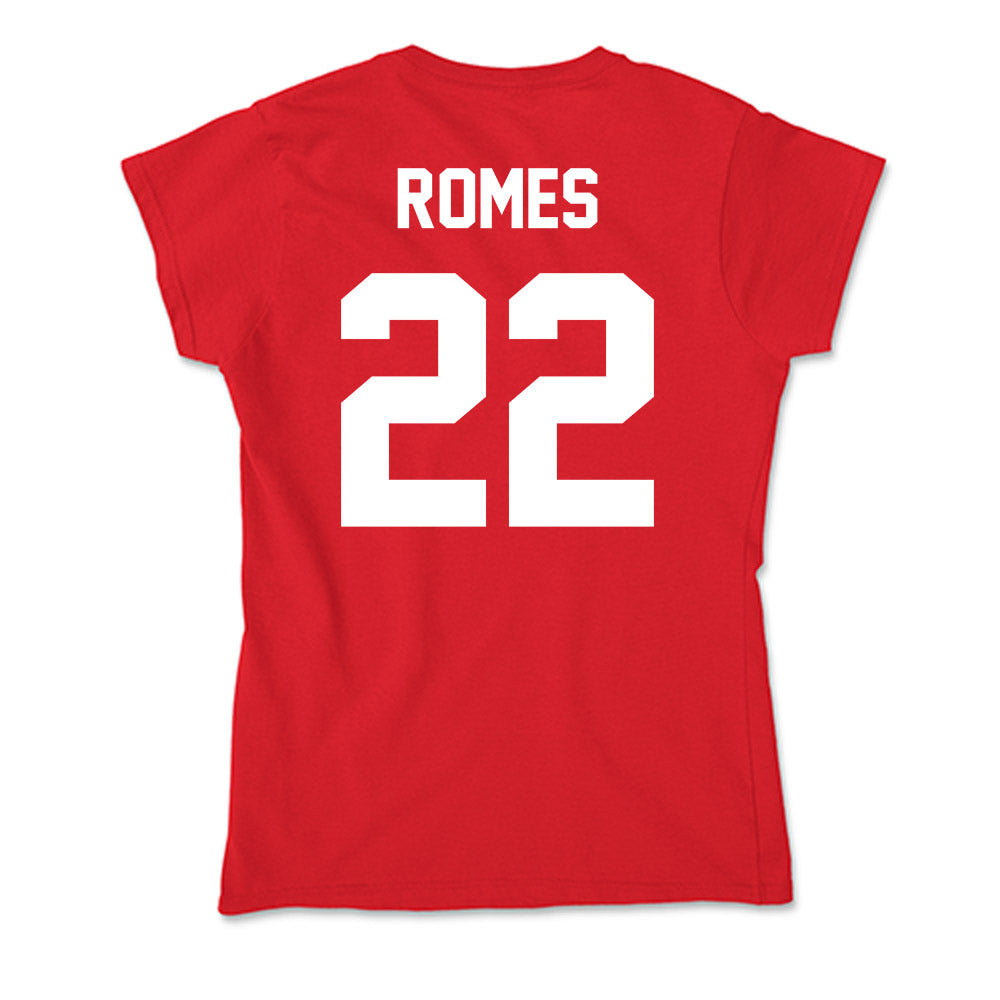 Rutgers - NCAA Women's Volleyball : Malia Romes - Soft Style Women’s T-Shirt-1