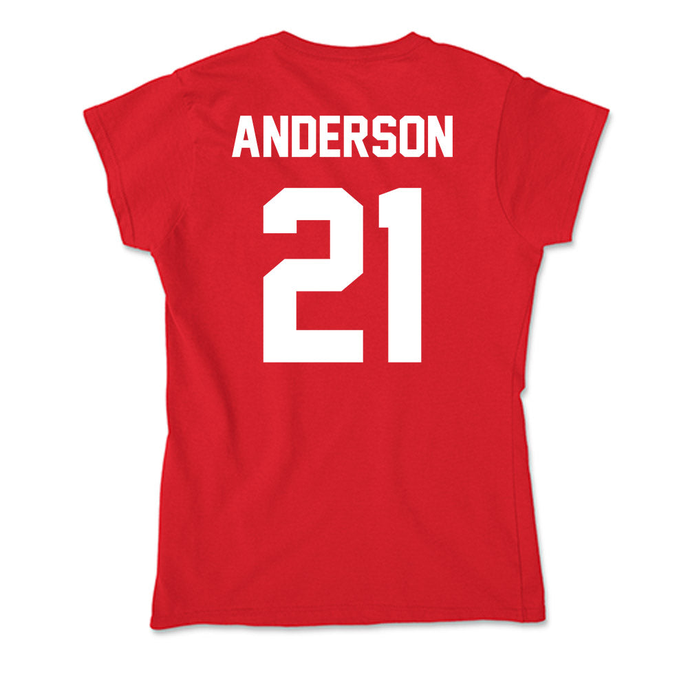 Rutgers - NCAA Football : Devonte Anderson - Soft Style Women’s T-Shirt-1