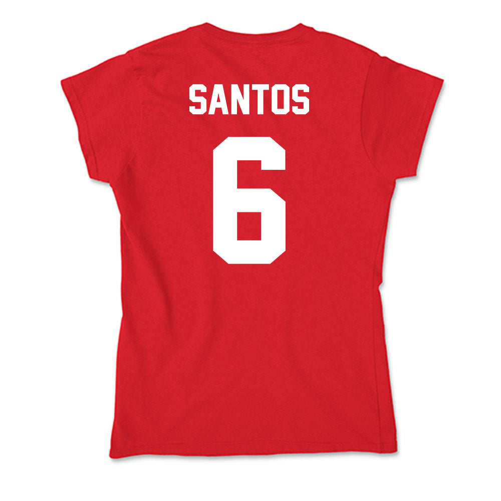 Rutgers - NCAA Baseball : Pablo Santos - Soft Style Women’s T-Shirt-1