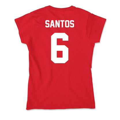 Rutgers - NCAA Baseball : Pablo Santos - Soft Style Women’s T-Shirt-1
