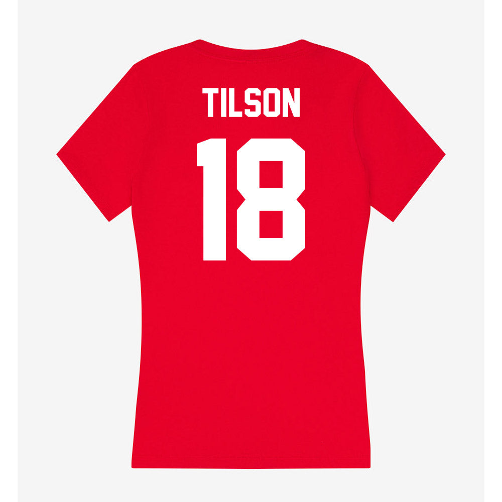 Rutgers - NCAA Football : Messiah Tilson - Women's V-Neck T-Shirt-1