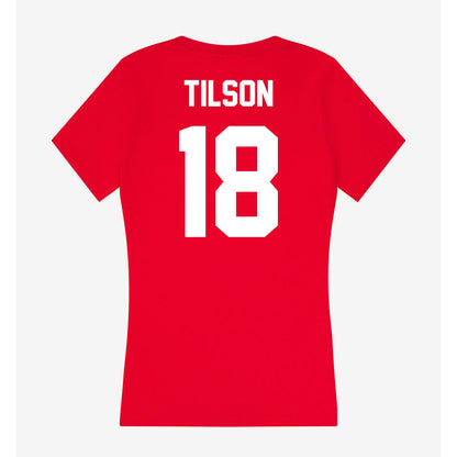 Rutgers - NCAA Football : Messiah Tilson - Women's V-Neck T-Shirt-1