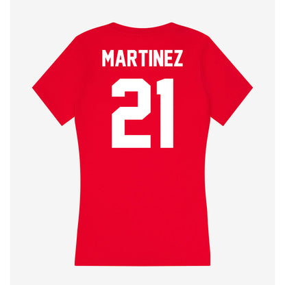 Rutgers - NCAA Women's Soccer : Sarah Martinez - Women's V-Neck T-Shirt-1