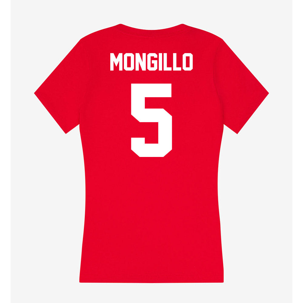 Rutgers - NCAA Men's Lacrosse : Kasey Mongillo - Women's V-Neck T-Shirt-1