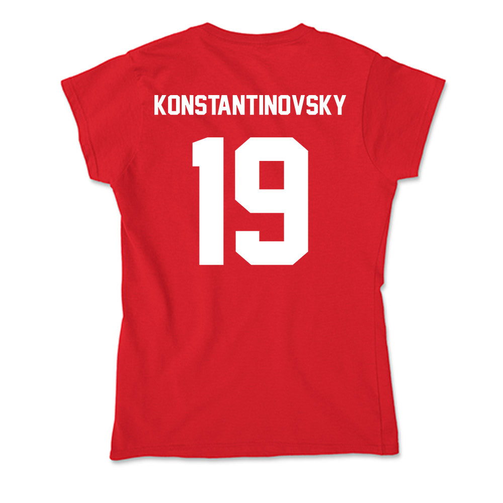 Rutgers - NCAA Baseball : Zack Konstantinovsky - Soft Style Women’s T-Shirt-1