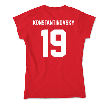 Rutgers - NCAA Baseball : Zack Konstantinovsky - Soft Style Women’s T-Shirt-1