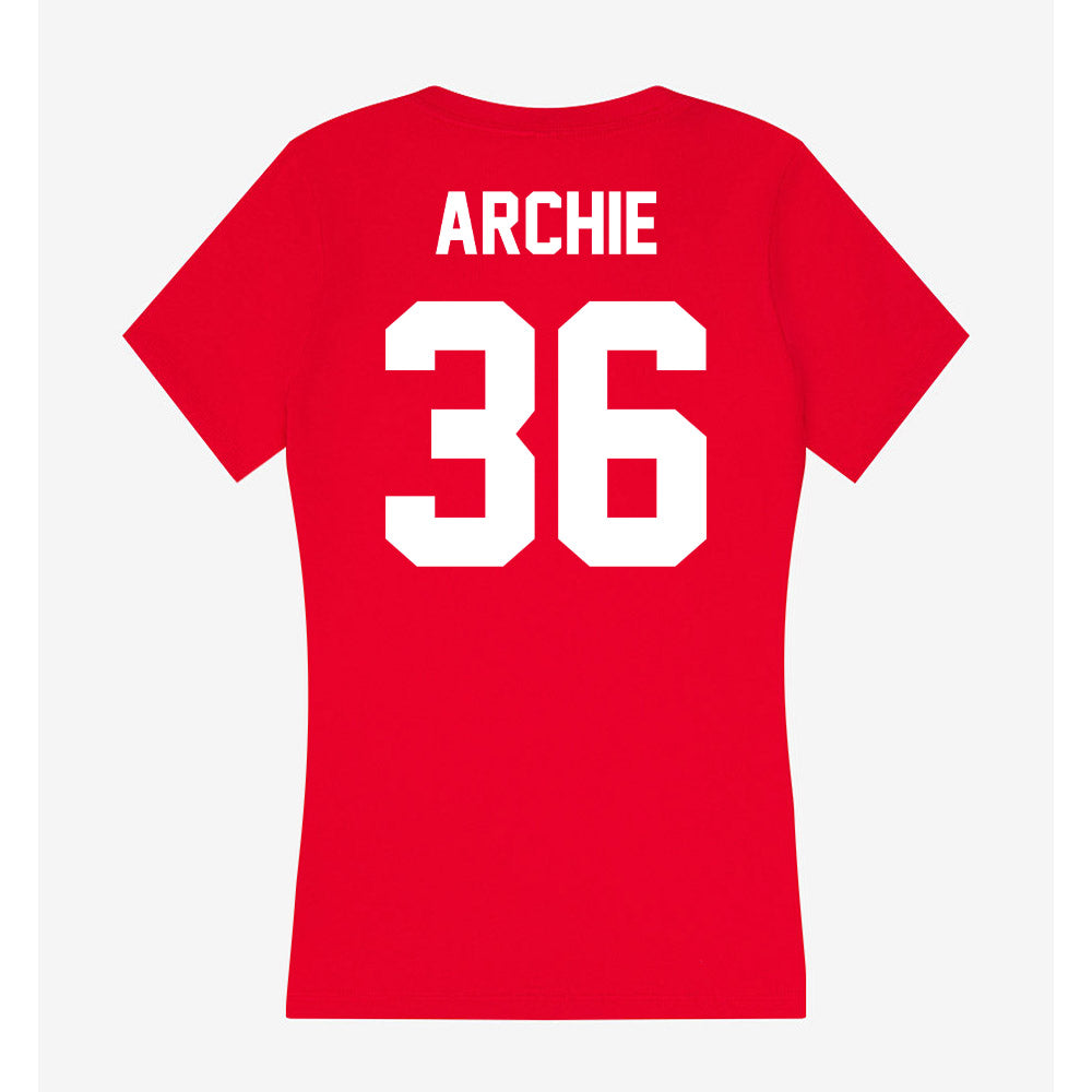 Rutgers - NCAA Football : Kamar Archie - Women's V-Neck T-Shirt-1