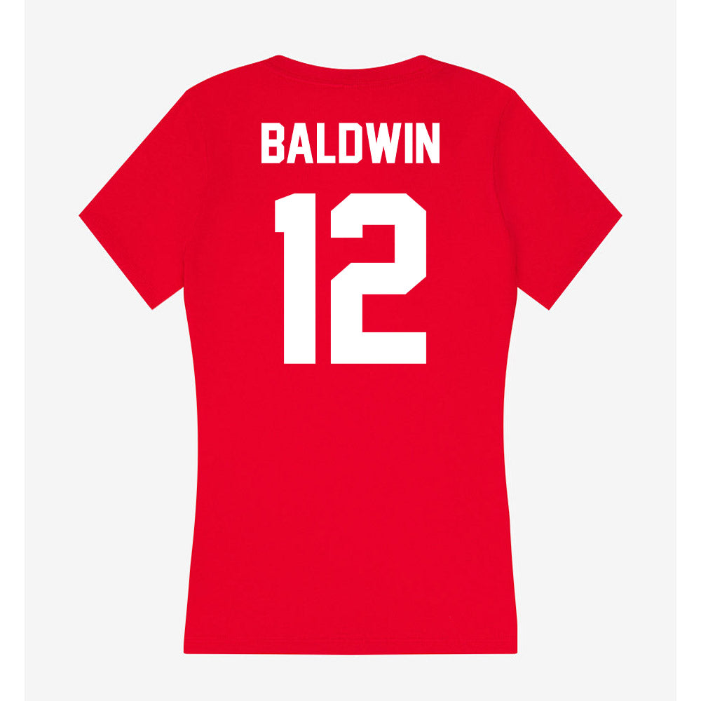 Rutgers - NCAA Women's Volleyball : Brooke Baldwin - Women's V-Neck T-Shirt-1