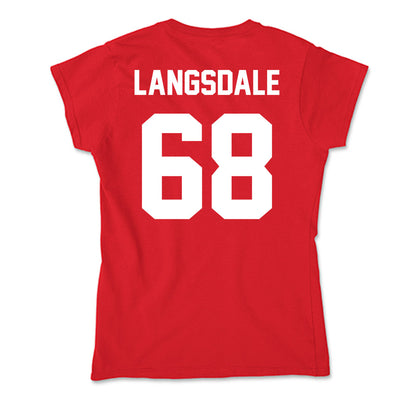 Rutgers - NCAA Football : Ryder Langsdale - Soft Style Women’s T-Shirt-1