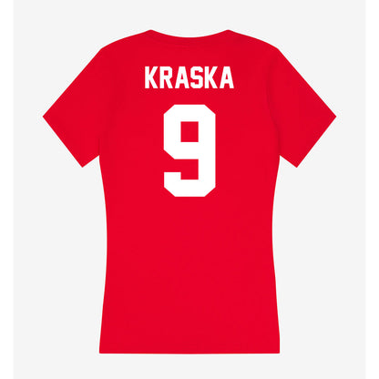 Rutgers - NCAA Softball : Stephanie Kraska - Women's V-Neck T-Shirt-1
