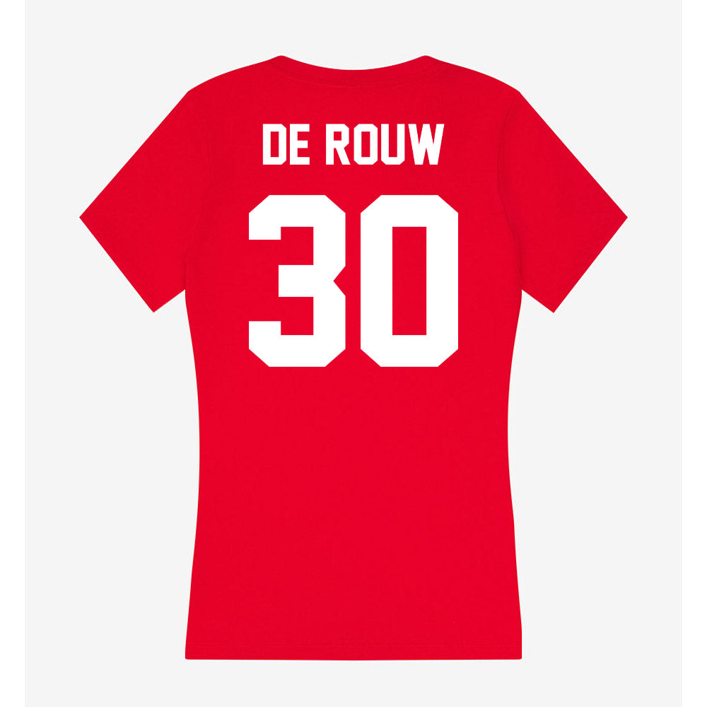 Rutgers - NCAA Women's Soccer : Iris de Rouw - Women's V-Neck T-Shirt-1