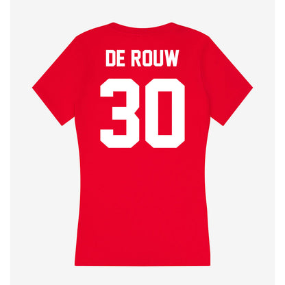 Rutgers - NCAA Women's Soccer : Iris de Rouw - Women's V-Neck T-Shirt-1