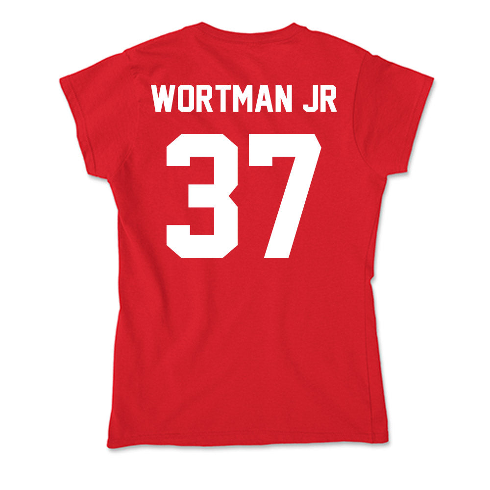 Rutgers - NCAA Football : RJ Wortman Jr - Soft Style Women’s T-Shirt-1