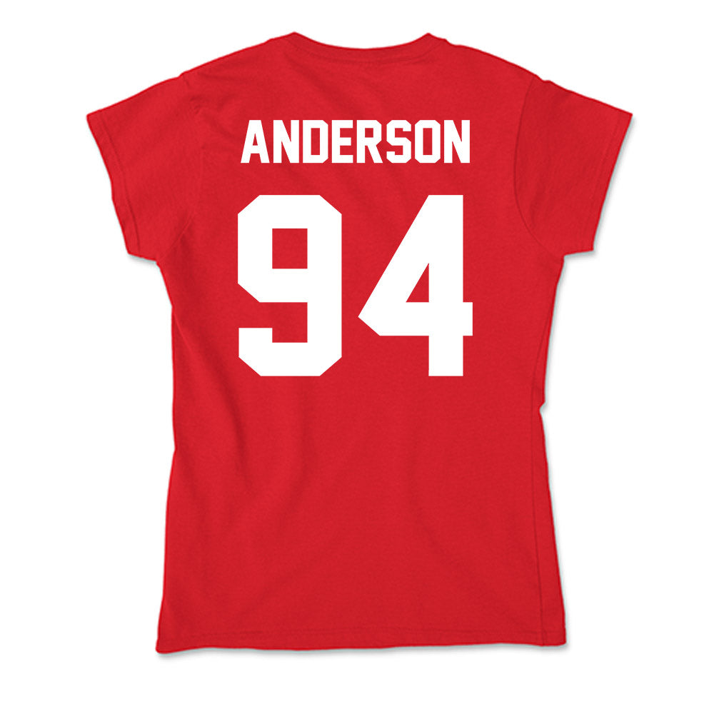Rutgers - NCAA Football : Jakob Anderson - Soft Style Women’s T-Shirt-1