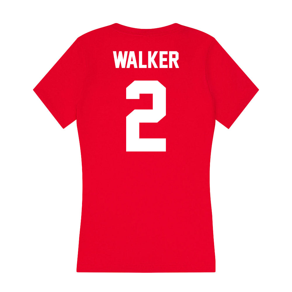 Rutgers - NCAA Football : Moses Walker - Women's V-Neck T-Shirt-1