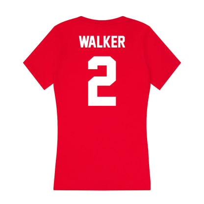 Rutgers - NCAA Football : Moses Walker - Women's V-Neck T-Shirt-1