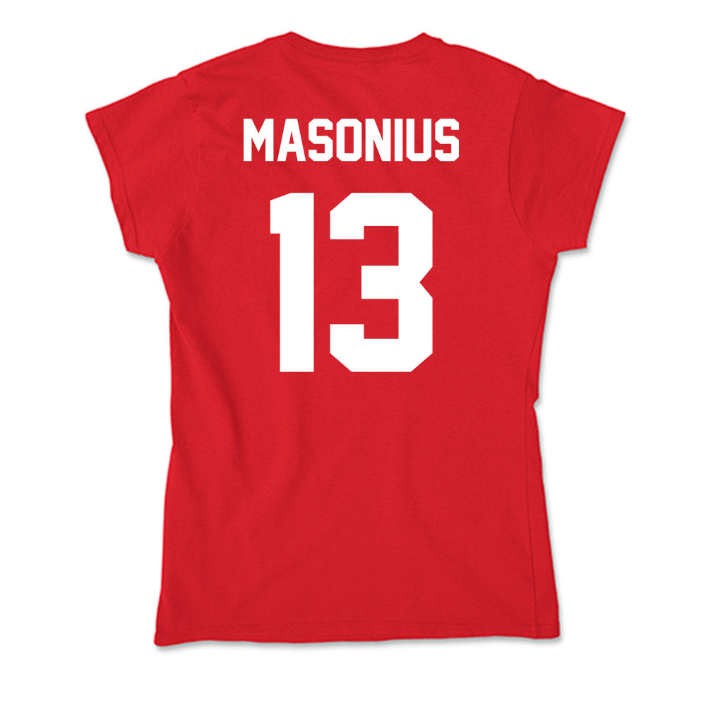 Rutgers - NCAA Women's Basketball : Hope Masonius - Soft Style Women’s T-Shirt-1