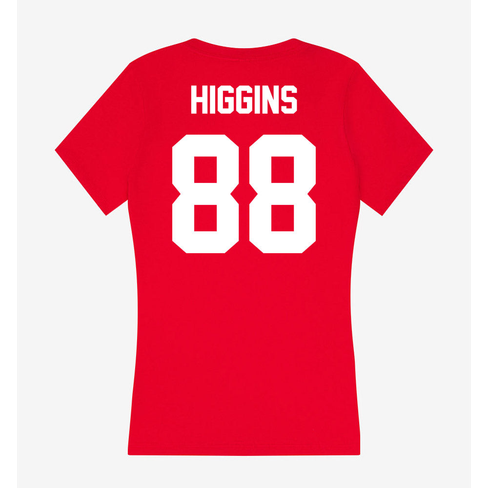 Rutgers - NCAA Football : Michael Higgins - Women's V-Neck T-Shirt-1