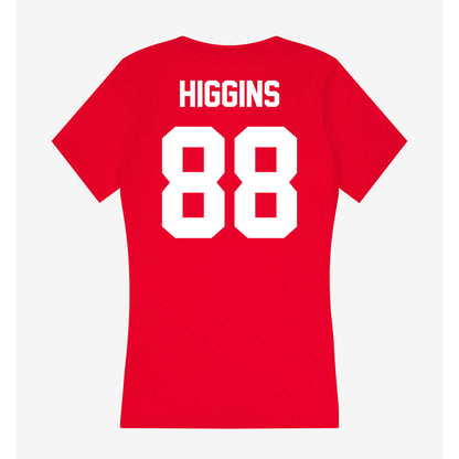 Rutgers - NCAA Football : Michael Higgins - Women's V-Neck T-Shirt-1