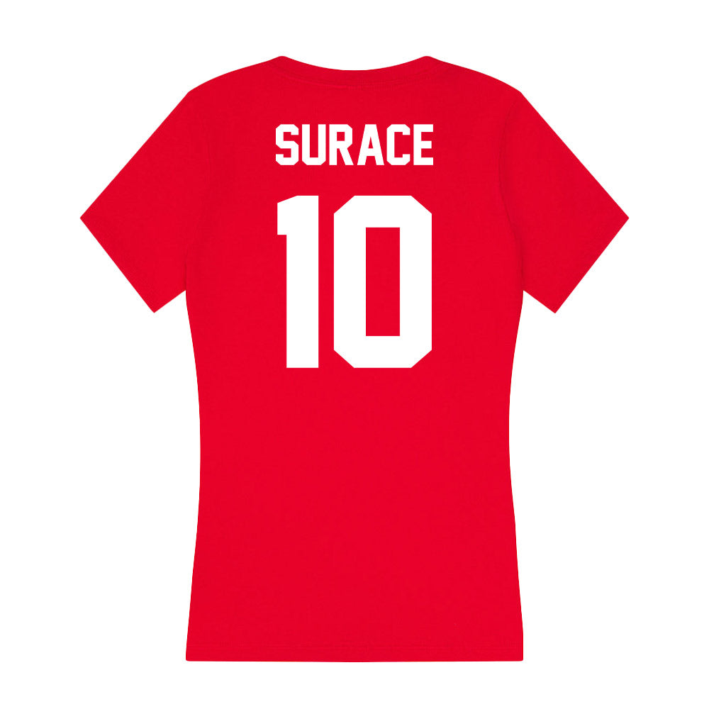 Rutgers - NCAA Football : AJ Surace - Women's V-Neck T-Shirt-1