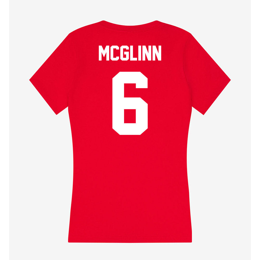 Rutgers - NCAA Women's Soccer : Reilly McGlinn - Women's V-Neck T-Shirt-1