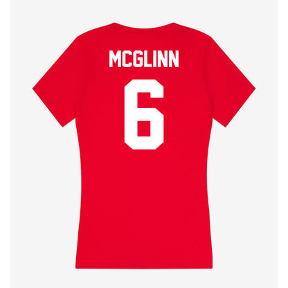 Rutgers - NCAA Women's Soccer : Reilly McGlinn - Women's V-Neck T-Shirt-1