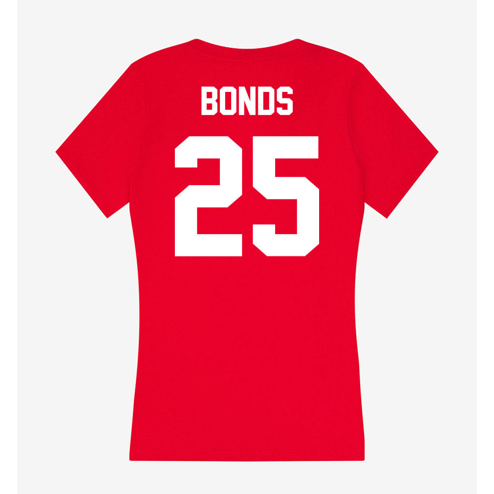 Rutgers - NCAA Baseball : Peyton Bonds - Women's V-Neck T-Shirt-1