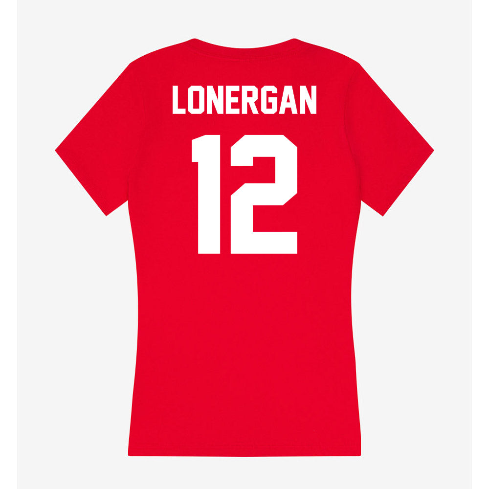 Rutgers - NCAA Football : Dylan Lonergan - Women's V-Neck T-Shirt-1