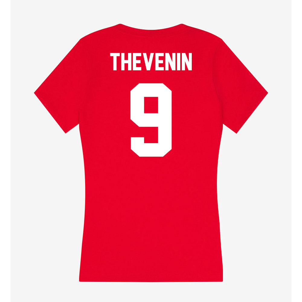 Rutgers - NCAA Football : Clay Thevenin - Women's V-Neck T-Shirt-1