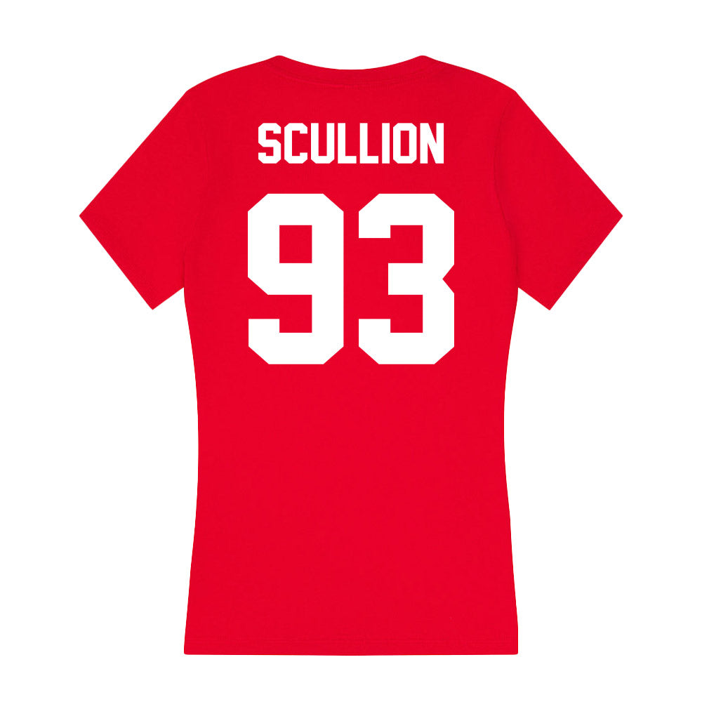 Rutgers - NCAA Football : Jack Scullion - Women's V-Neck T-Shirt-1