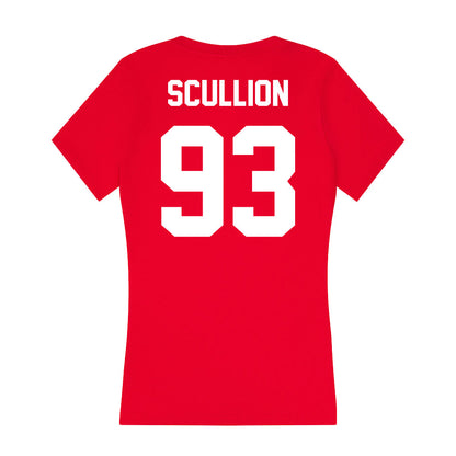 Rutgers - NCAA Football : Jack Scullion - Women's V-Neck T-Shirt-1