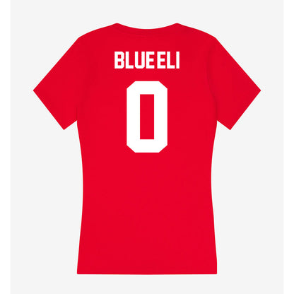 Rutgers - NCAA Football : Douglas Blue-Eli - Women's V-Neck T-Shirt-1