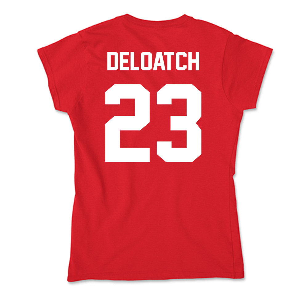 Rutgers - NCAA Football : Isaiah Deloatch - Soft Style Women’s T-Shirt-1