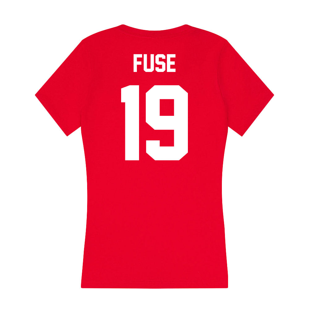 Rutgers - NCAA Football : Davoun Fuse - Women's V-Neck T-Shirt-1