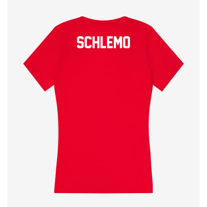 Rutgers - NCAA Women's Track & Field : Michaela Schlemo - Women's V-Neck T-Shirt-1