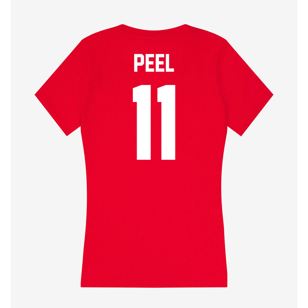 Rutgers - NCAA Baseball : Nolan Peel - Women's V-Neck T-Shirt-1