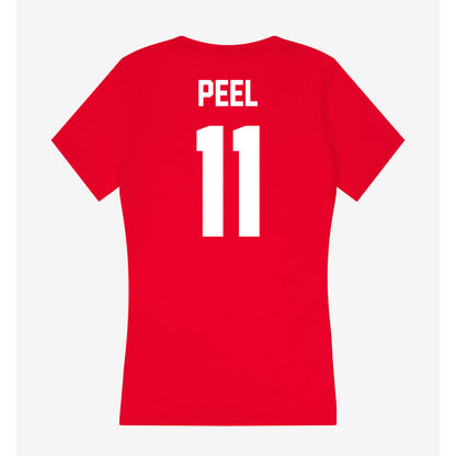Rutgers - NCAA Baseball : Nolan Peel - Women's V-Neck T-Shirt-1