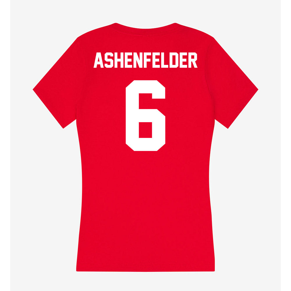 Rutgers - NCAA Football : Sean Ashenfelder - Women's V-Neck T-Shirt-1