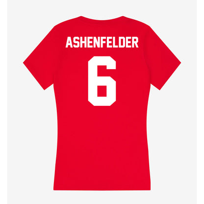Rutgers - NCAA Football : Sean Ashenfelder - Women's V-Neck T-Shirt-1