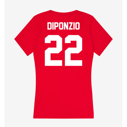 Rutgers - NCAA Men's Soccer : Francesco Diponzio - Women's V-Neck T-Shirt-1