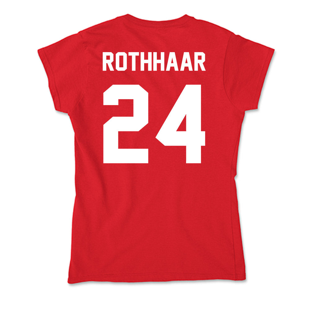 Rutgers - NCAA Football : Benjamin Rothhaar - Soft Style Women’s T-Shirt-1