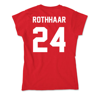 Rutgers - NCAA Football : Benjamin Rothhaar - Soft Style Women’s T-Shirt-1