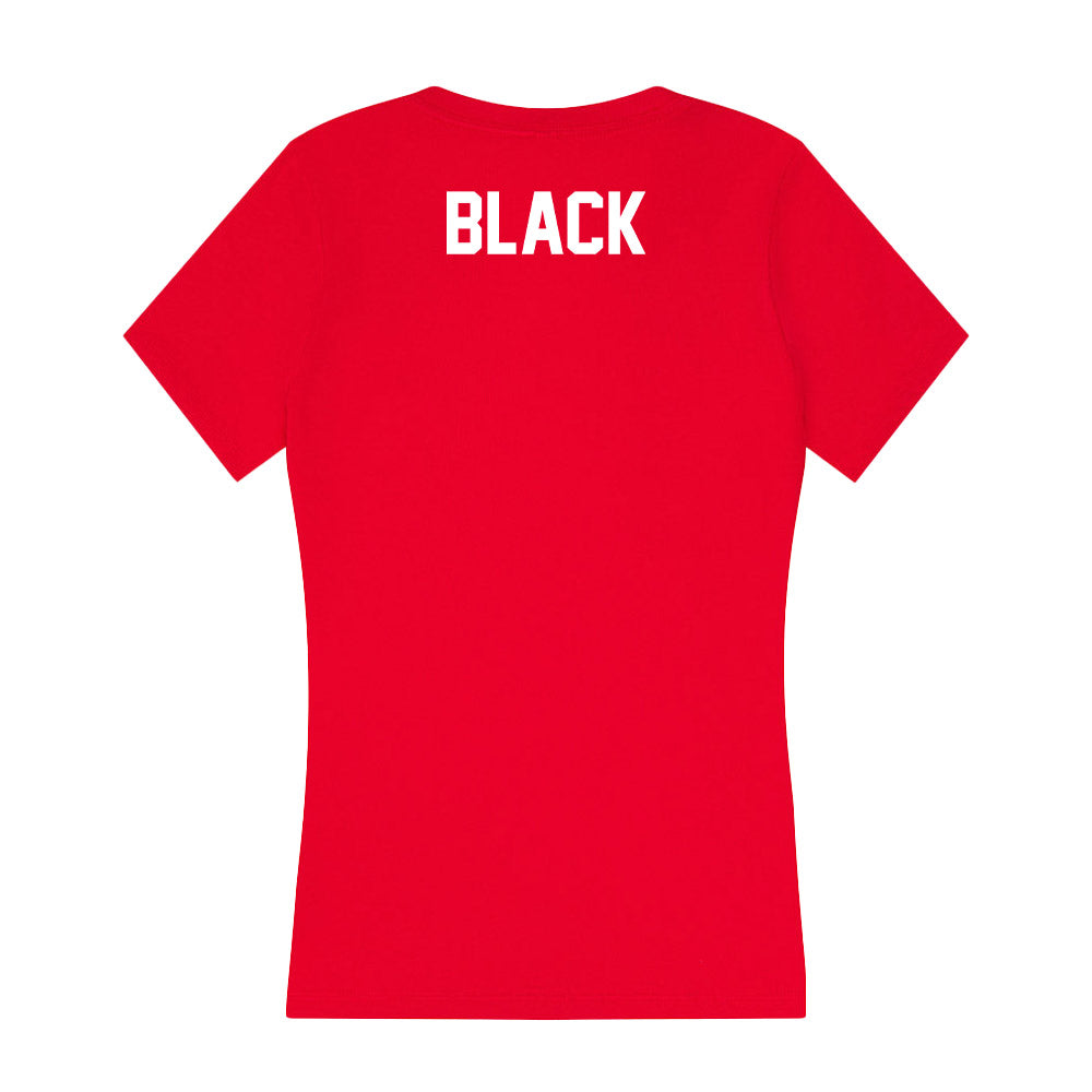Rutgers - NCAA Men's Track & Field : Sincere Robinson - Women's V-Neck T-Shirt-1