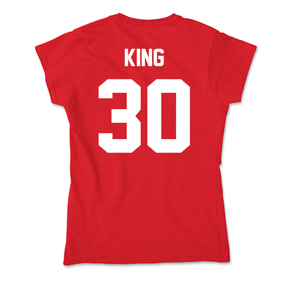 Rutgers - NCAA Football : Elijah King - Soft Style Women’s T-Shirt-1