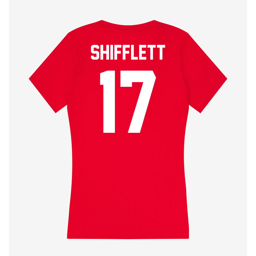 Rutgers - NCAA Softball : Brooke Shifflett - Women's V-Neck T-Shirt-1
