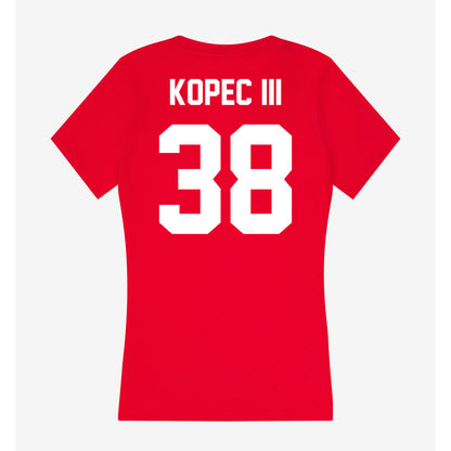 Rutgers - NCAA Football : Joey Kopec III - Women's V-Neck T-Shirt-1